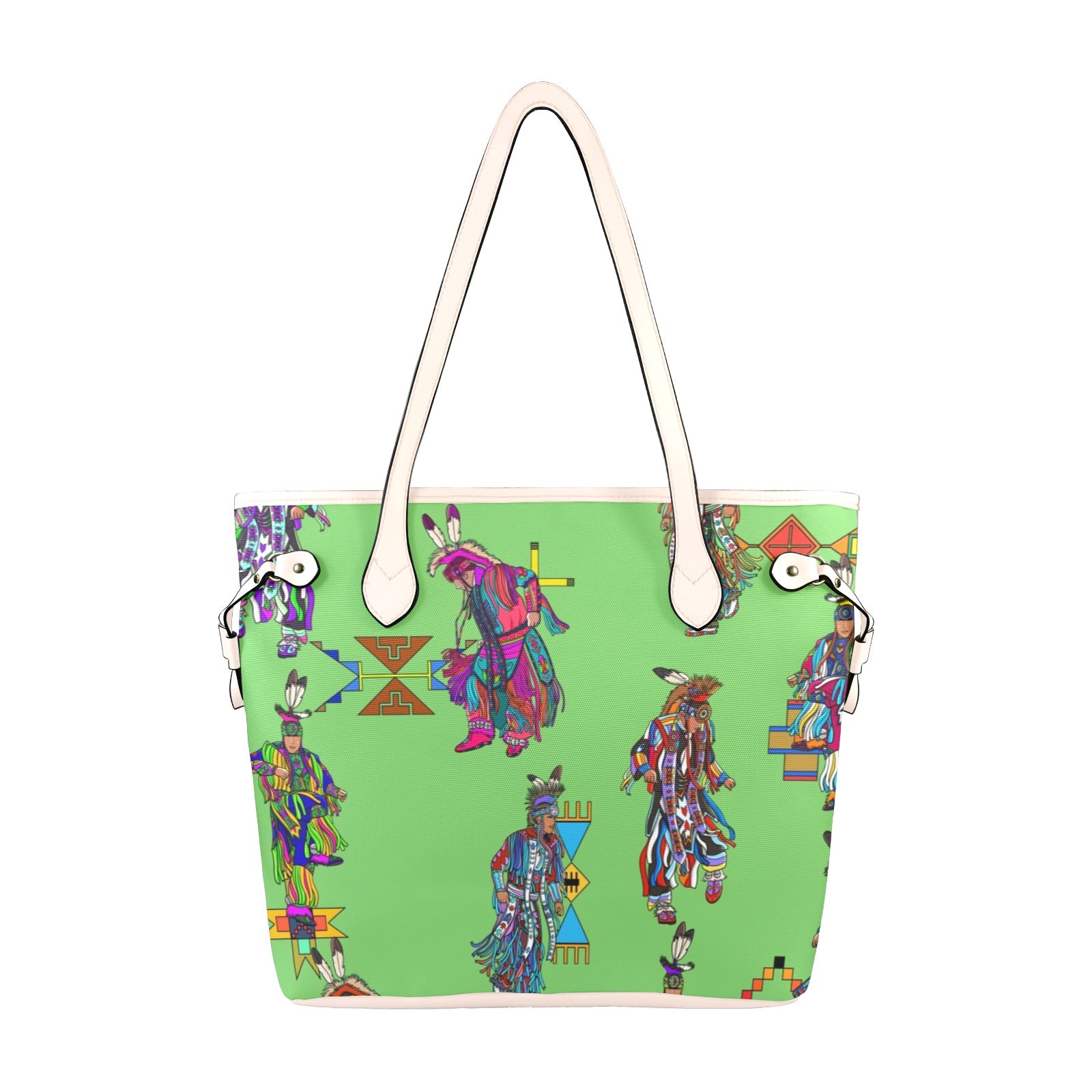 Men's Grass Dancers Grass Clover Canvas Tote Bag