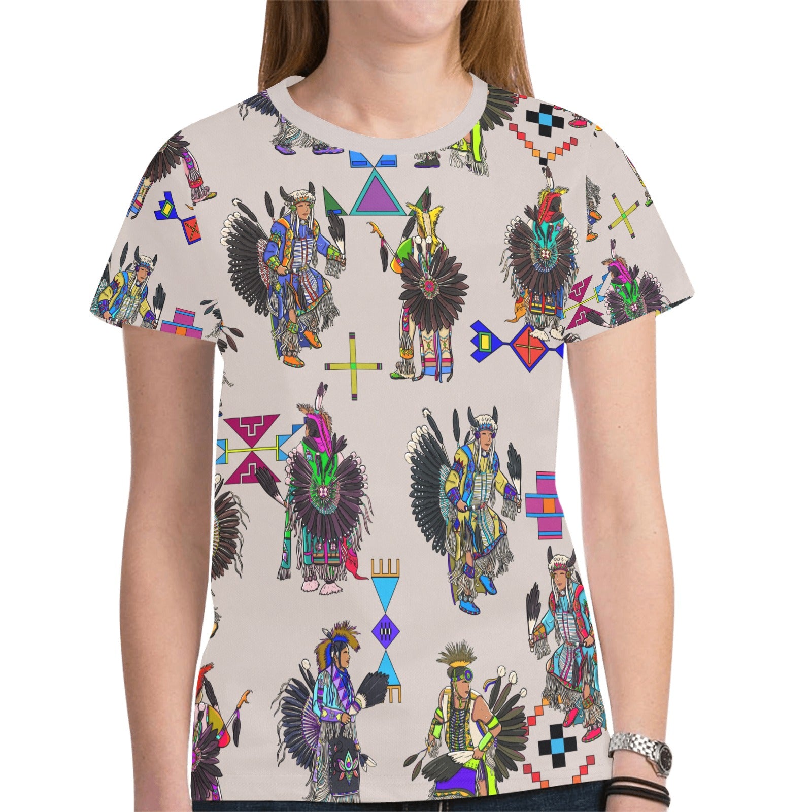 Men's Tradish Dancers Muslin White T-shirt for Women