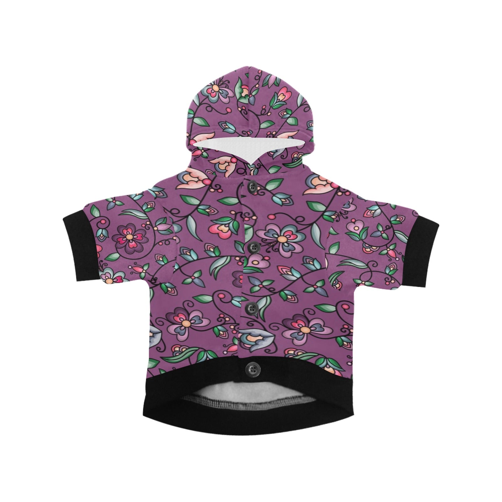 Amber Evening Garland Purple Pet Dog Hoodie