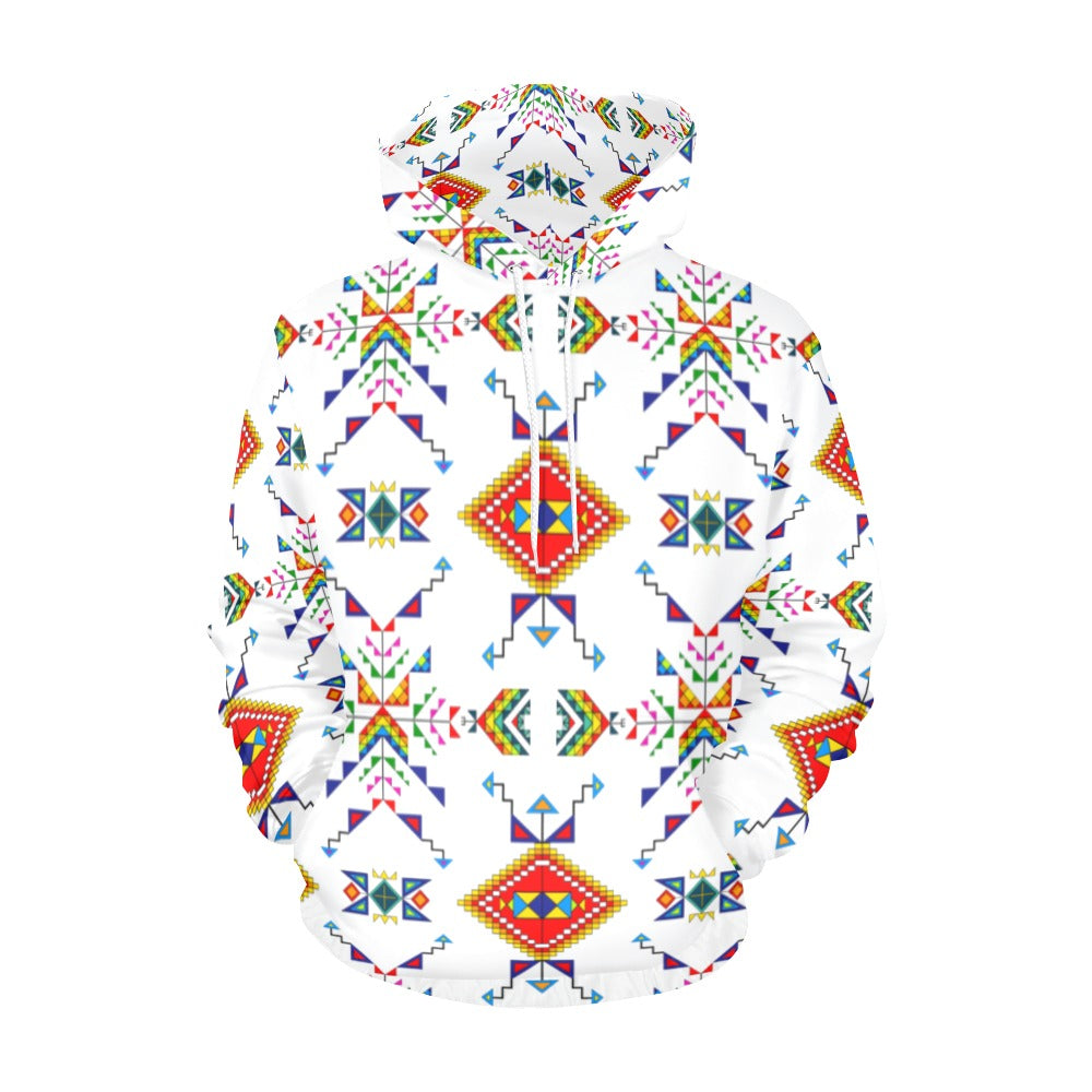 Buffalo Jump White Hoodie for Men (USA Size)