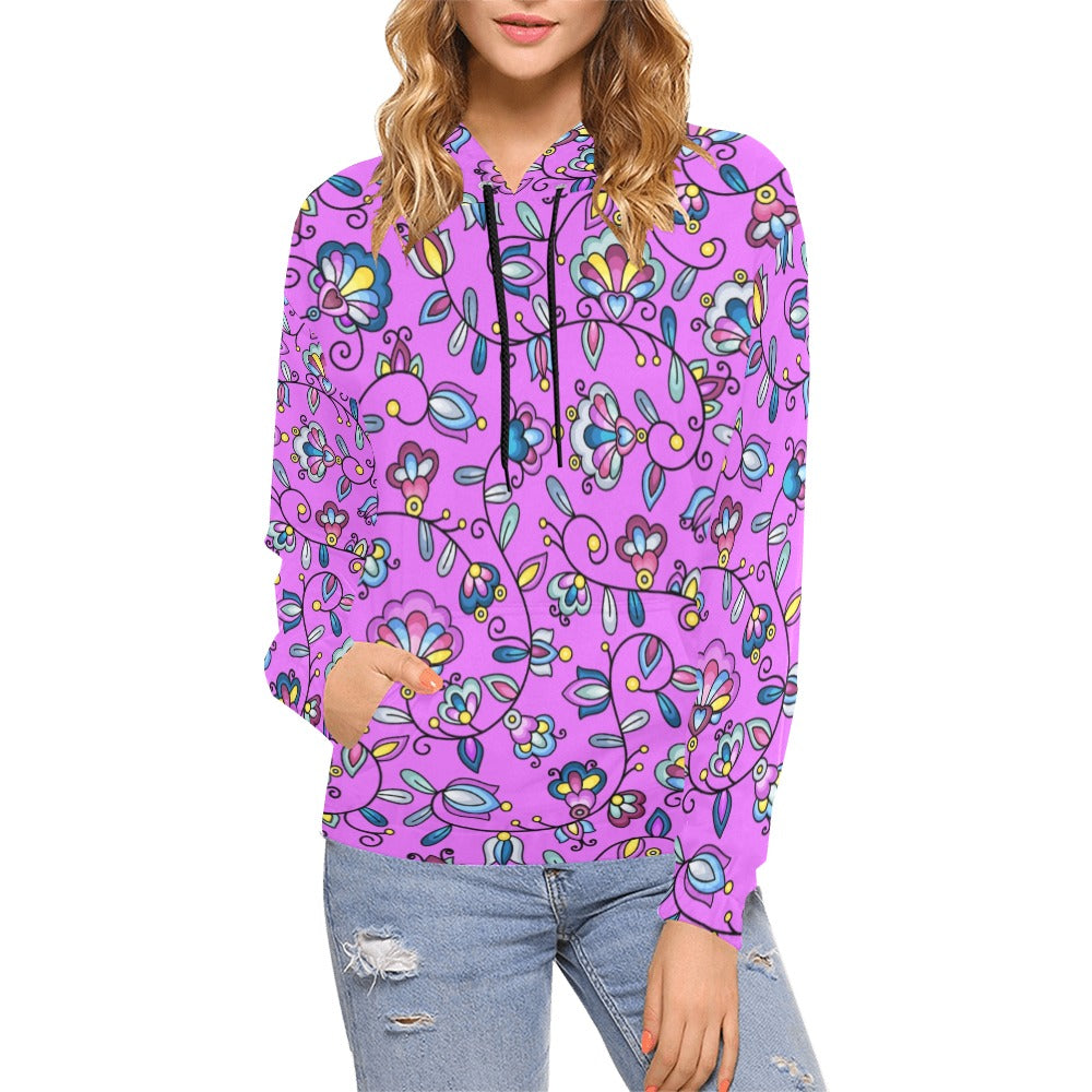 Autumn Bundle Blessing Purple Hoodie for Women (USA Size)