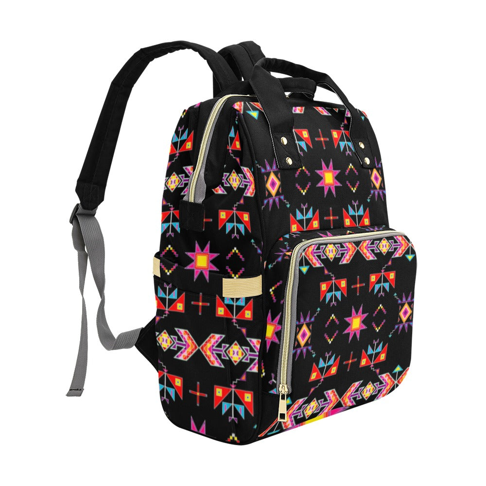 Scattered Generations Black Multi-Function Diaper Backpack/Diaper Bag