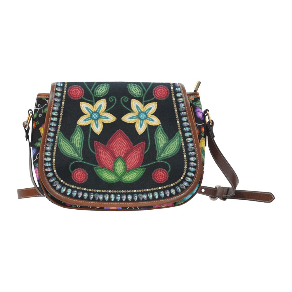 Beaded Offering Black 1 Saddle Bag/Large