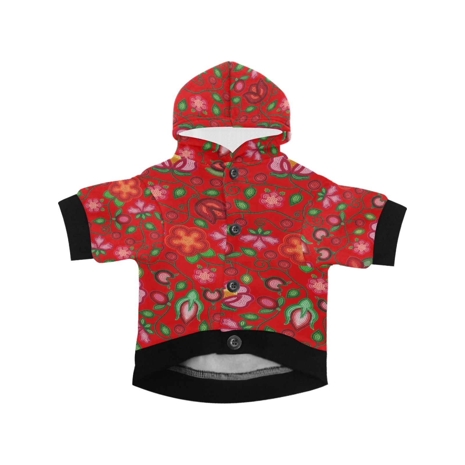 Rose Reverie Red Pet Dog Hoodie