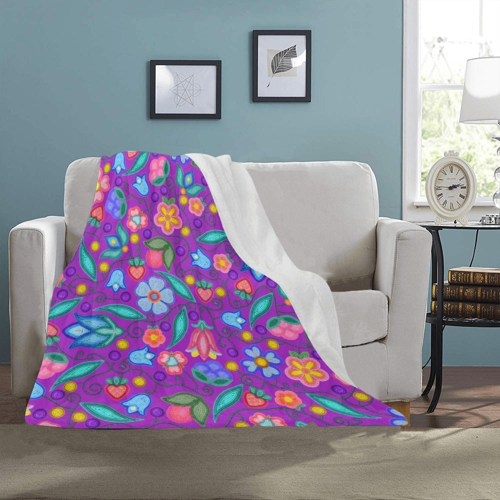 Sweet Offering Purple Ultra-Soft Micro Fleece Blanket 40"x50"