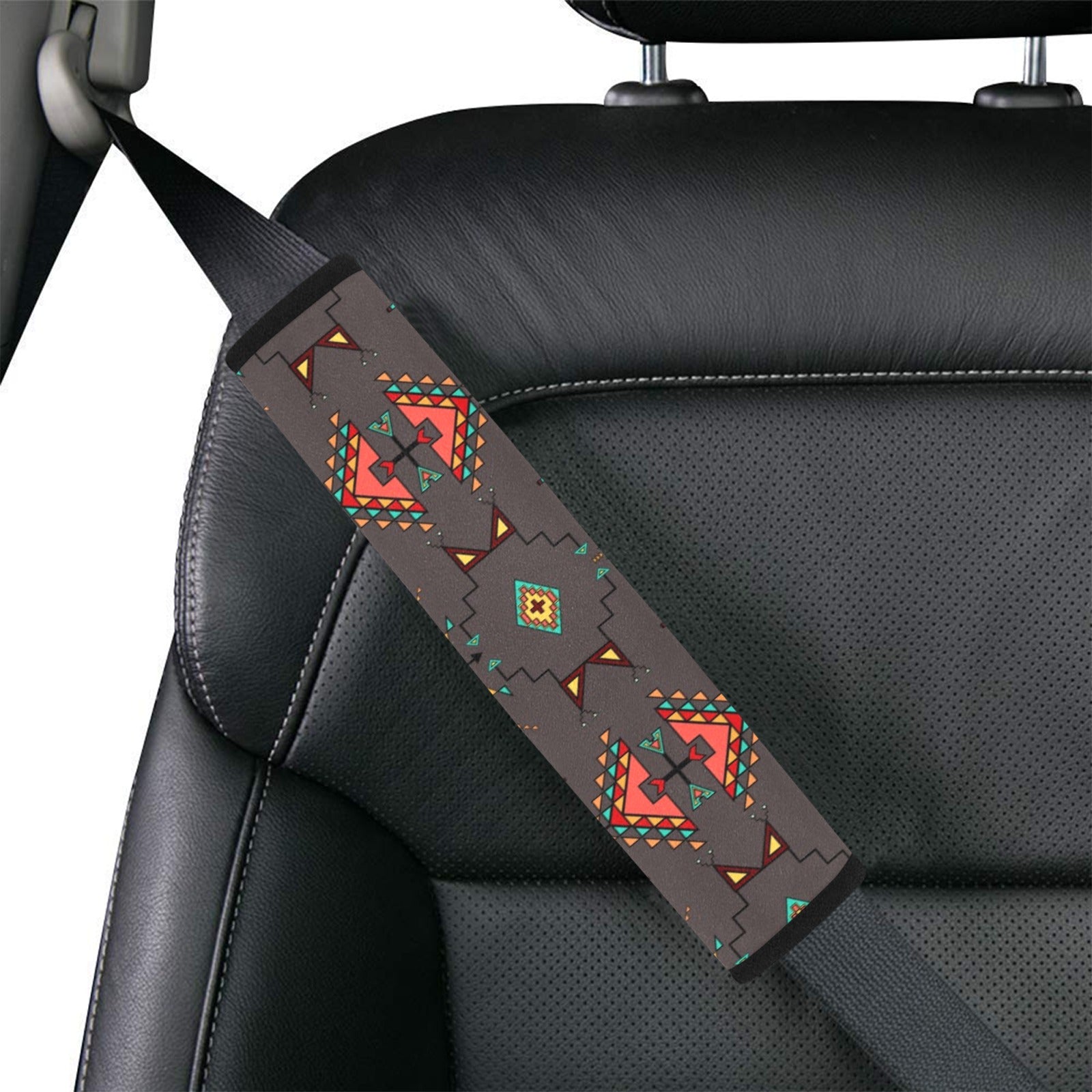 Thunder Flight Gray Car Seat Belt Cover 7''x12.6'' (Pack of 2)