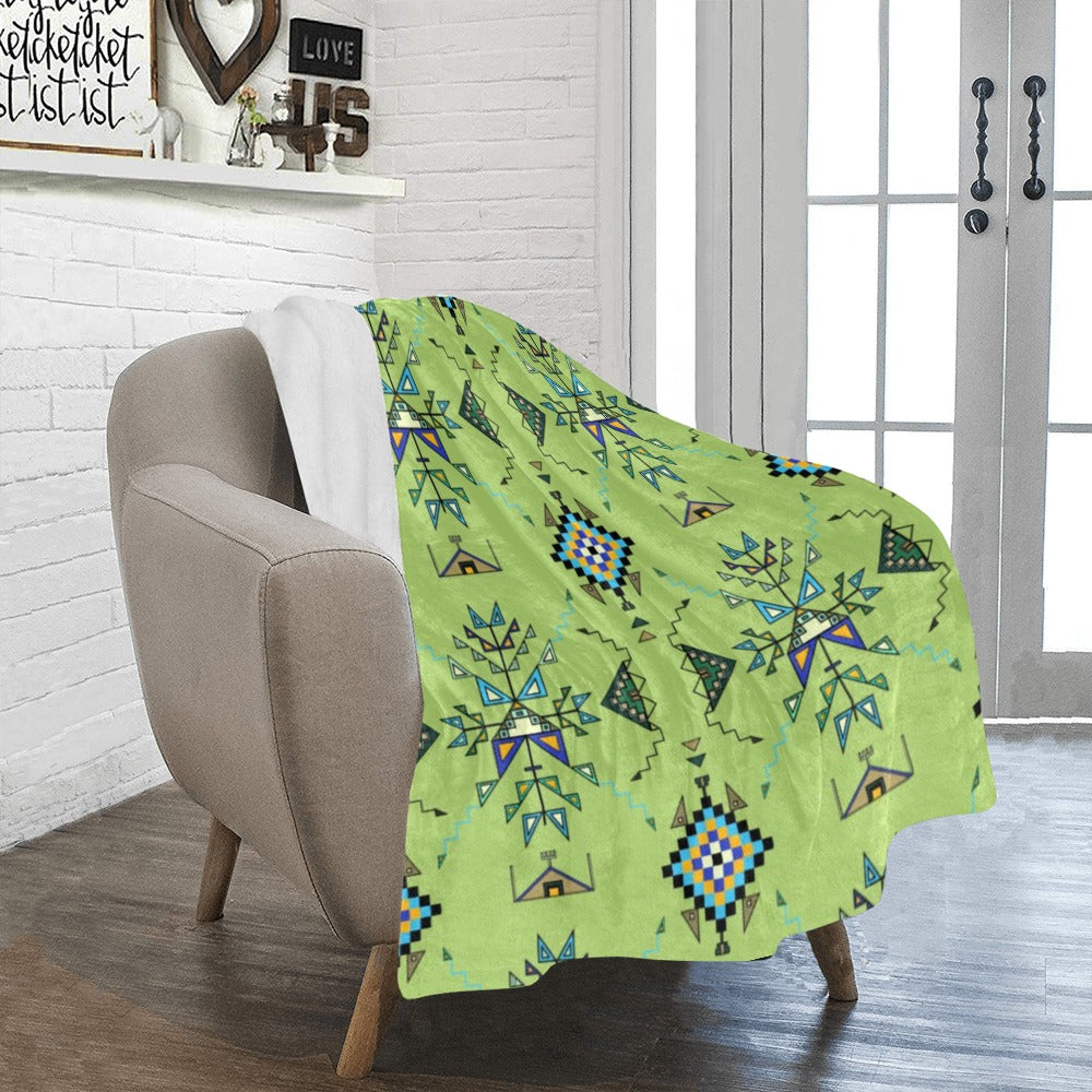 Bear Shield Green Ultra-Soft Micro Fleece Blanket 40"x50"