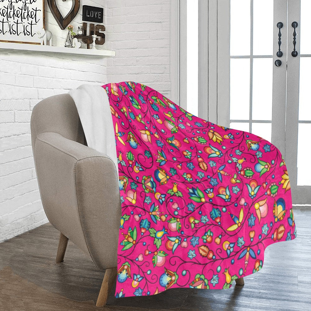 Prairie Plains Spirit Pink Ultra-Soft Micro Fleece Blanket 50"x60"