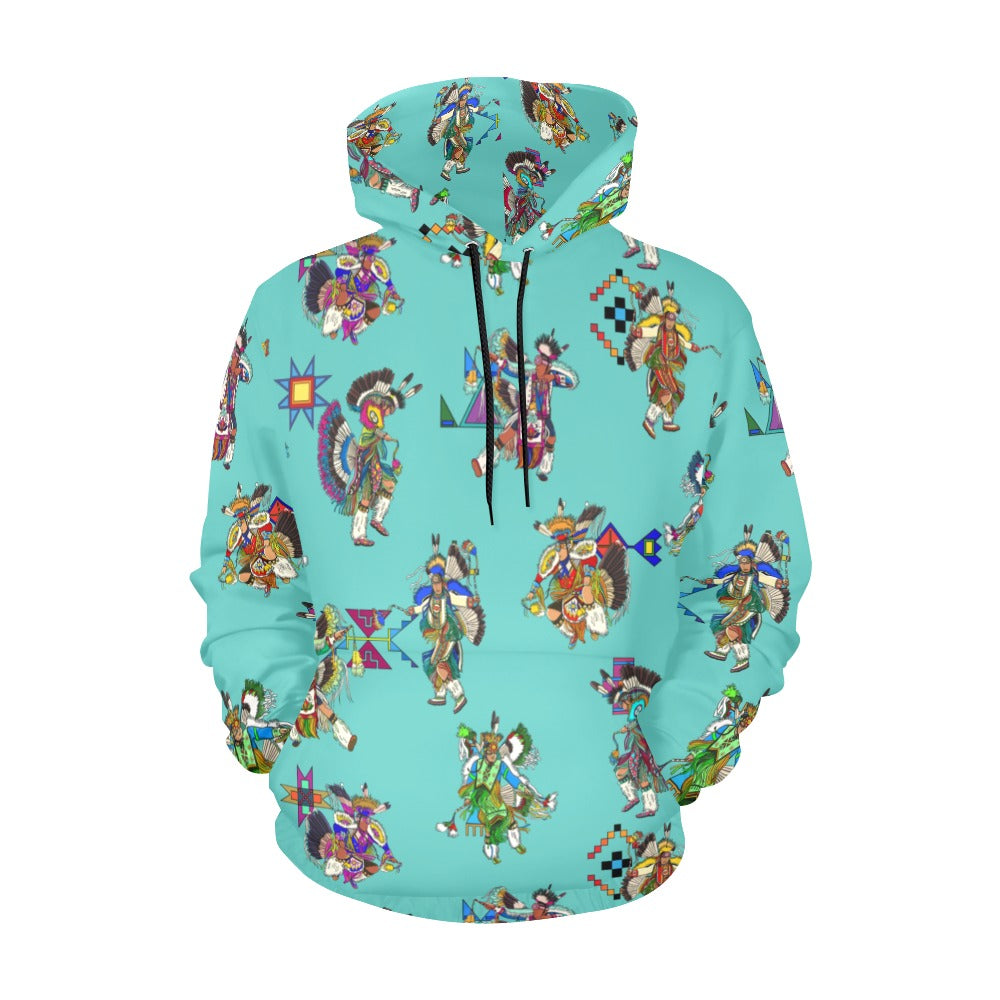 Men's Fancy Dancers Eggshell Blue Hoodie for Men (USA Size)