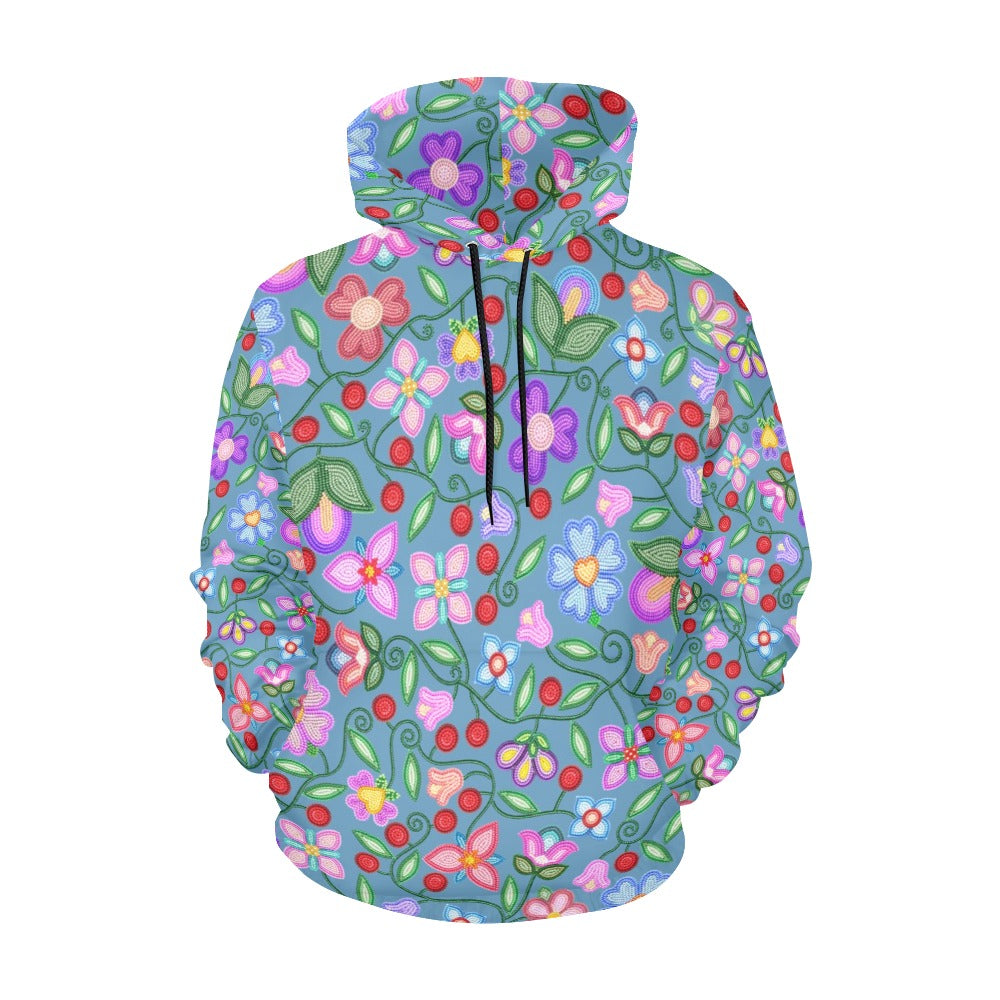 Petal Harmony River All Over Print Hoodie for Women (USA Size)