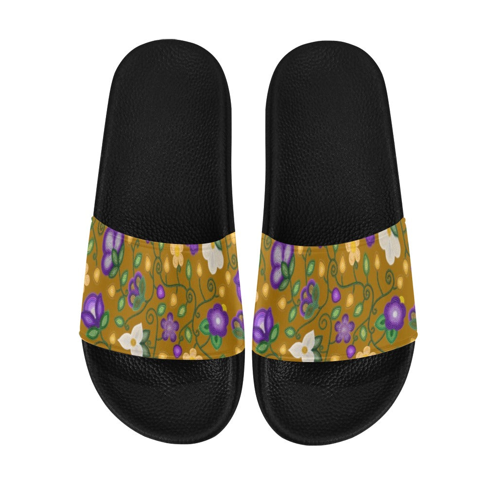 Midnight Moss Bloom Toffee Women's Slide Sandals