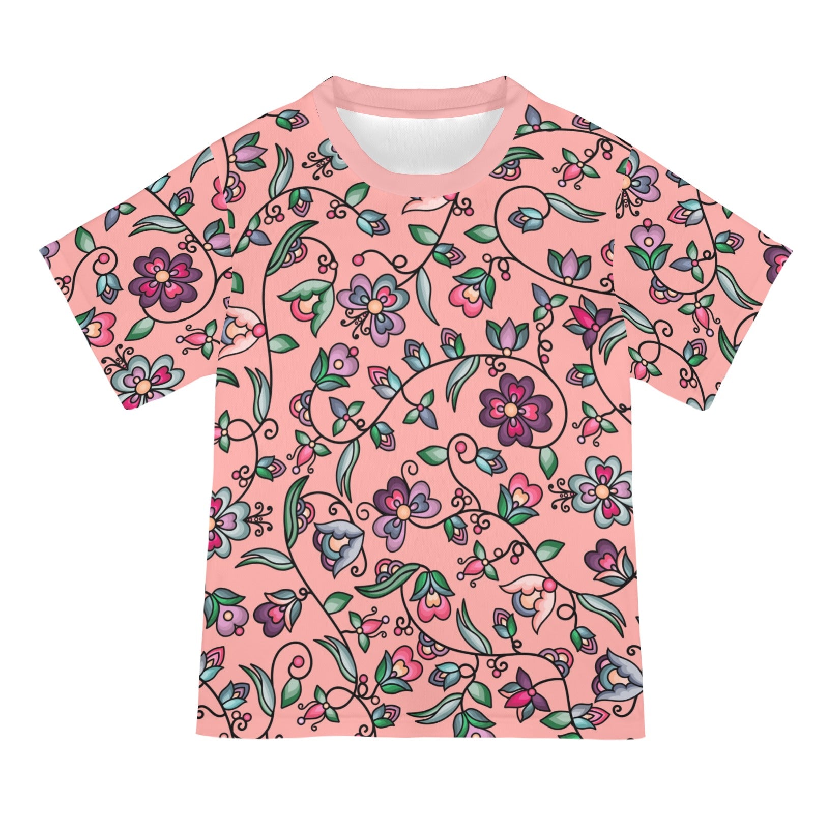 Amber Evening Garland Peach T-shirt for Women