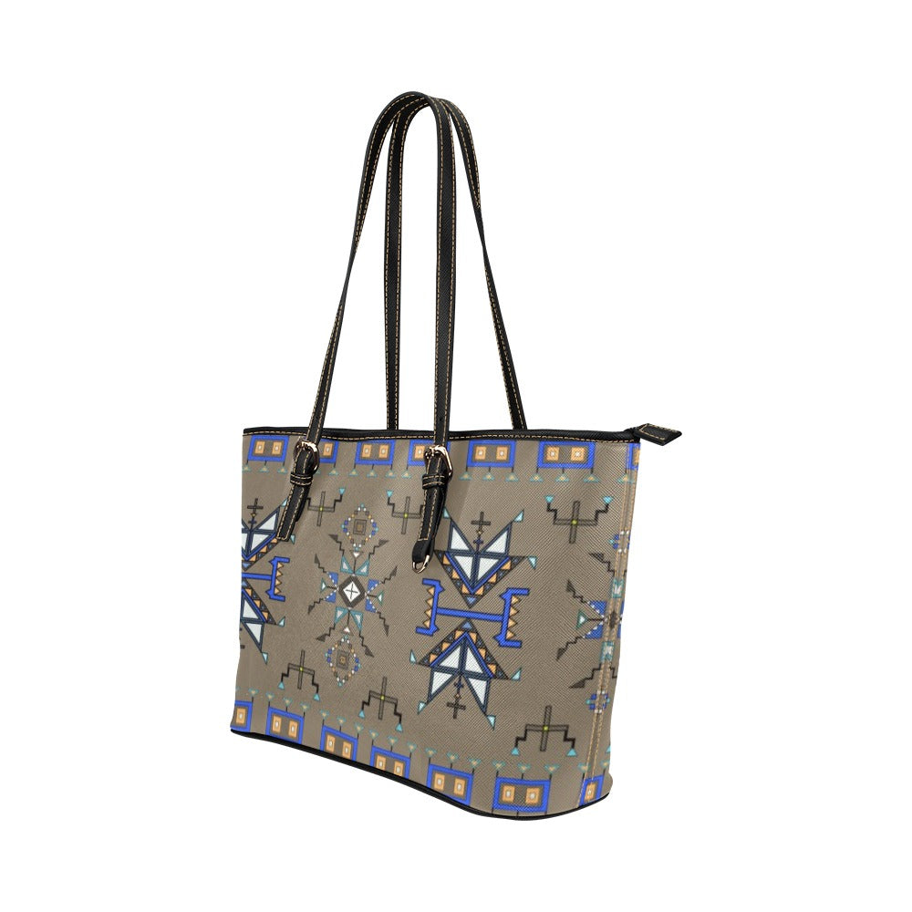 Eagle Strike Brown Leather Tote Bag/Large