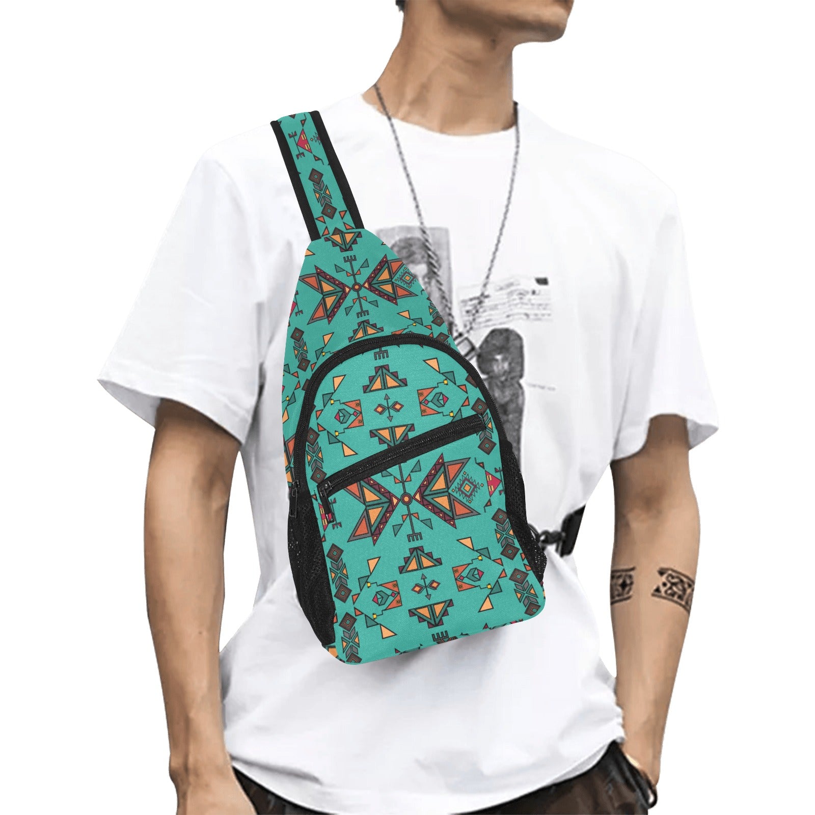 Arrow Dawn Turquoise Chest Bag