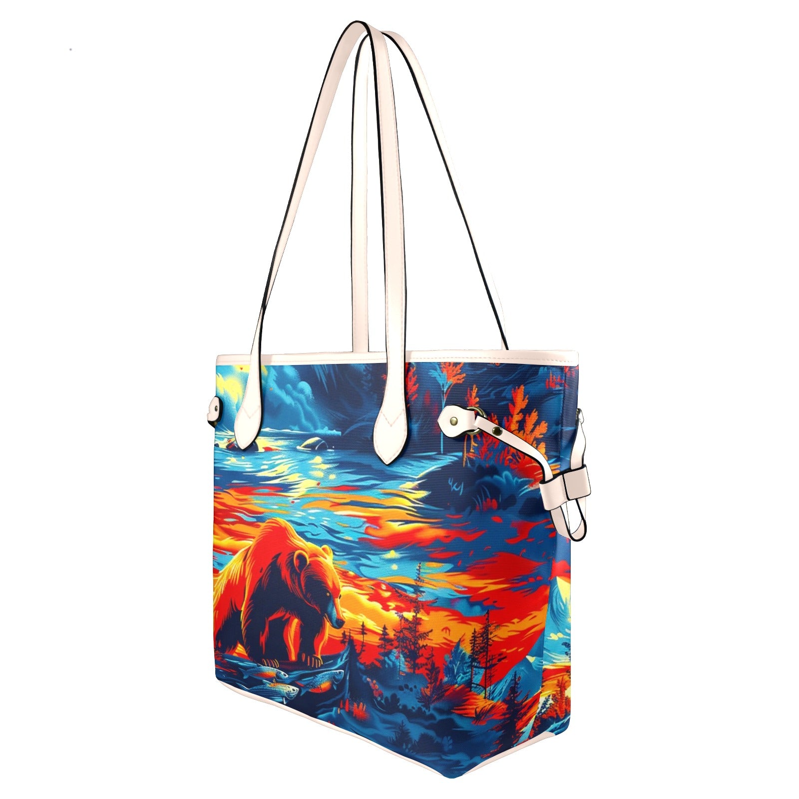 Hungry Bear Clover Canvas Tote Bag