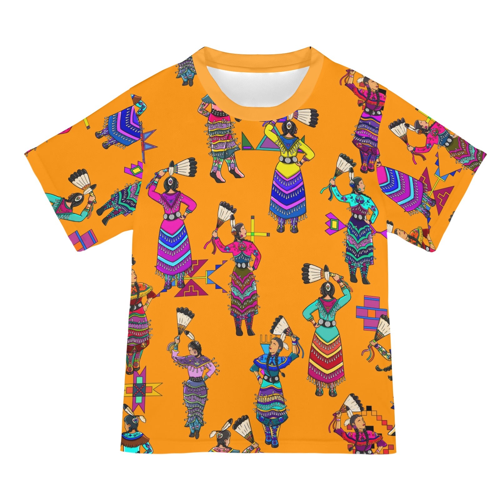 Women's Jingle Dancers Orange T-shirt for Women