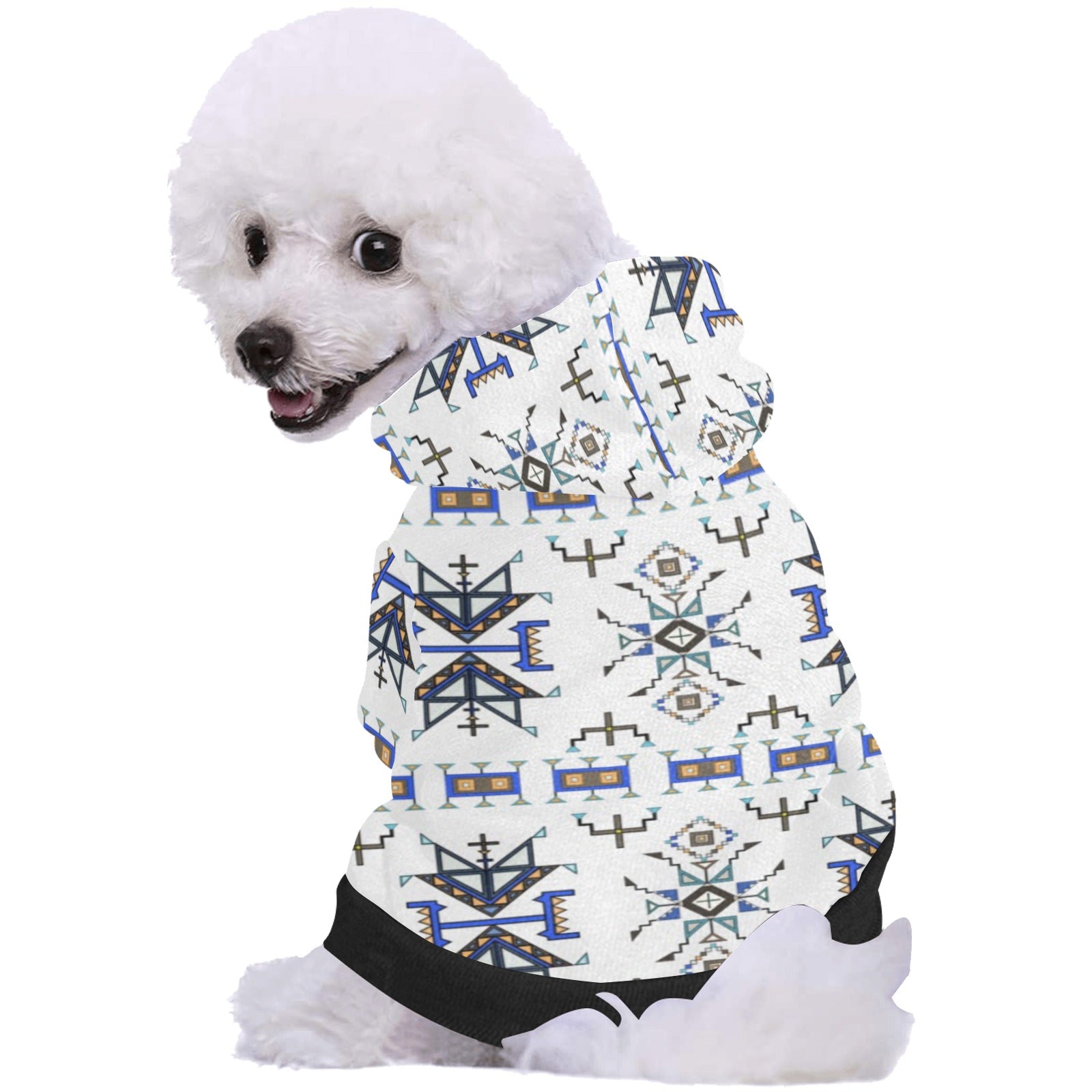 Eagle Strike White Pet Dog Hoodie