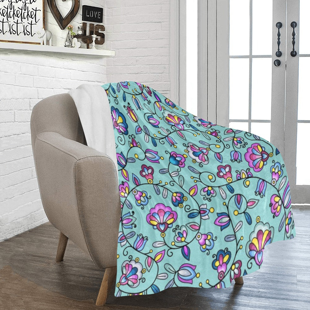 Autumn Bundle Blessing Turquoise Ultra-Soft Micro Fleece Blanket 50"x60"