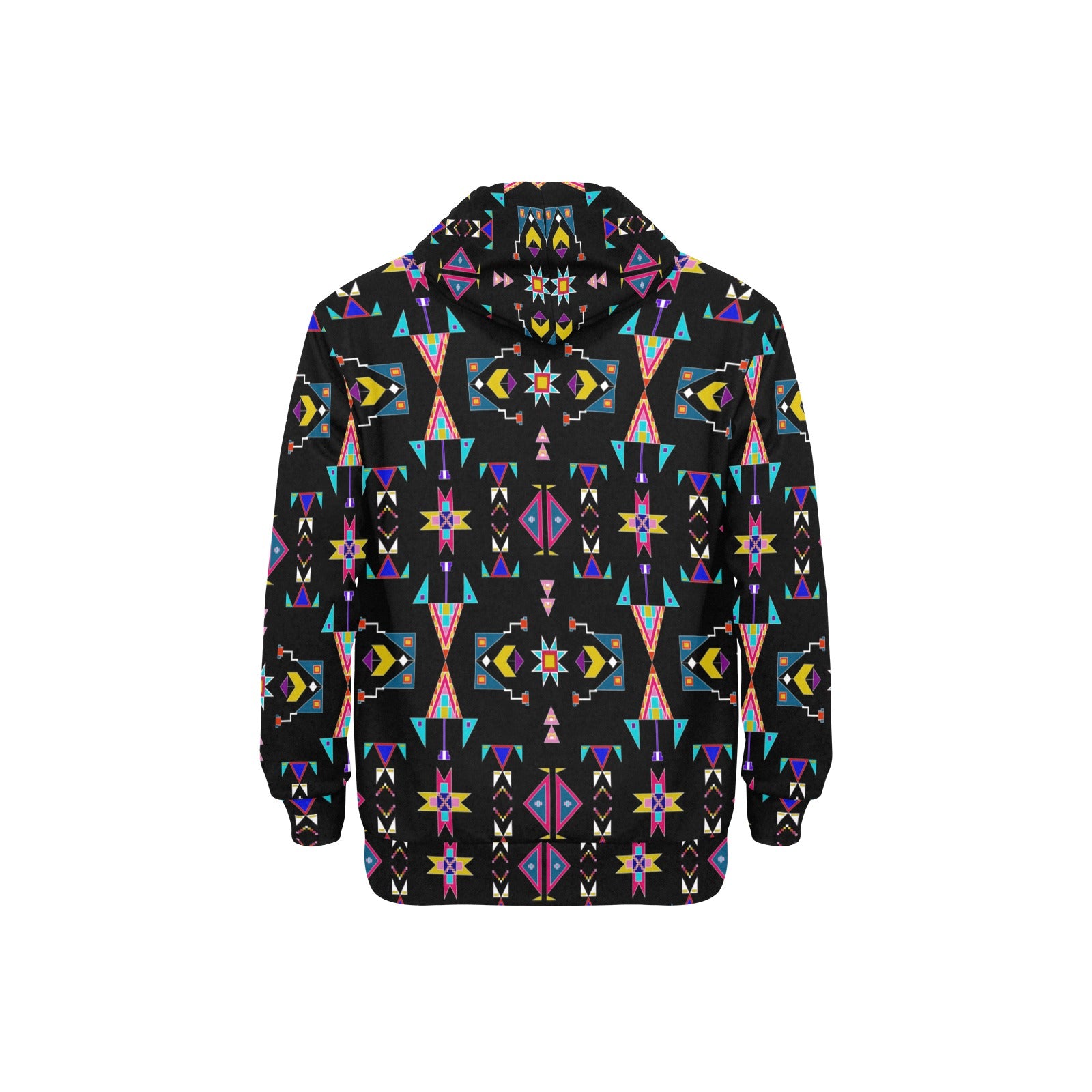 Enemy Territory Black Men's Long Sleeve Fleece Hoodie