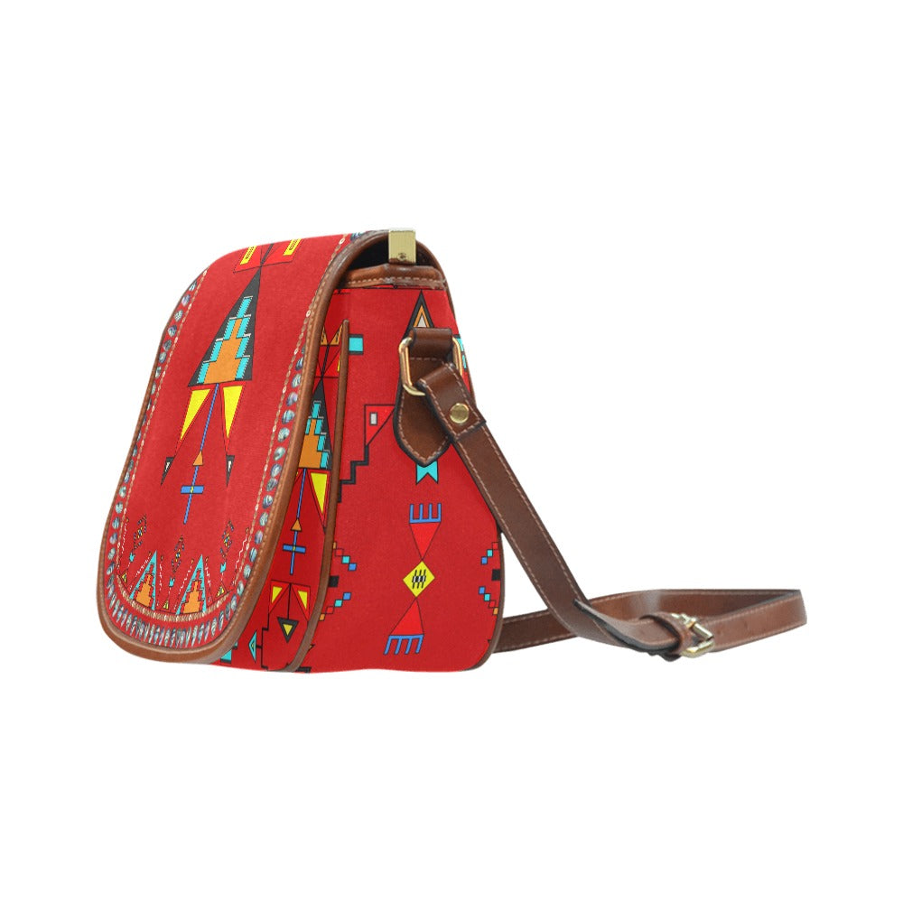 Sentinel of the Plains Red Saddle Bag/Large