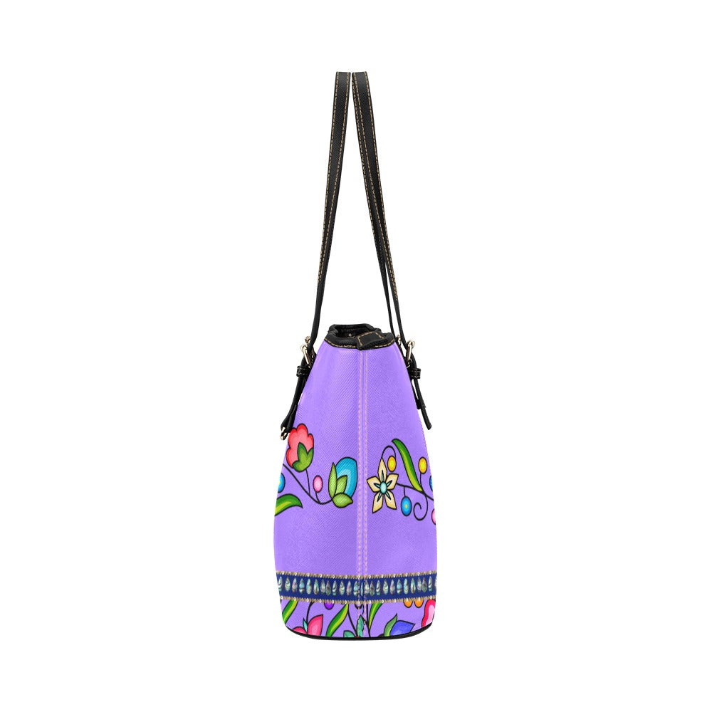 Grandmother Legacy Purple Leather Tote Bag/Large