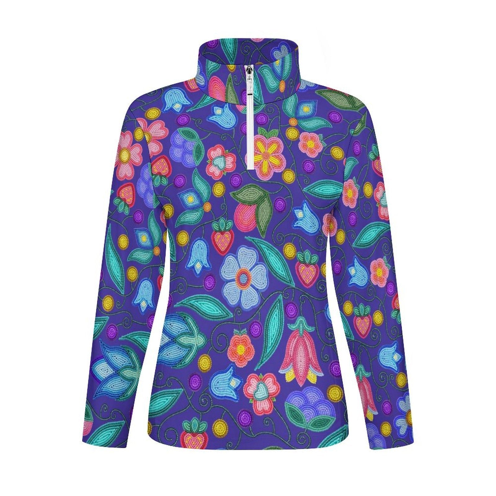 Sweet Offering Indigo Long Sleeve Yoga Shirt