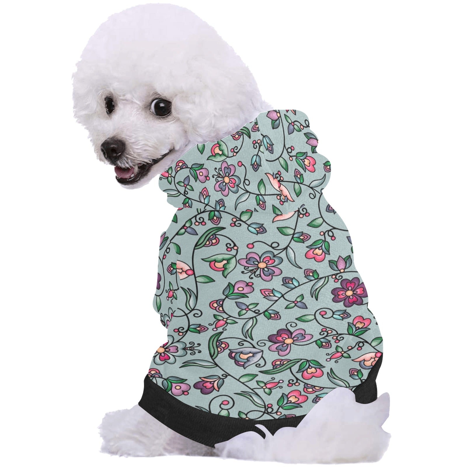 Amber Evening Garland Turquoise Pet Dog Hoodie