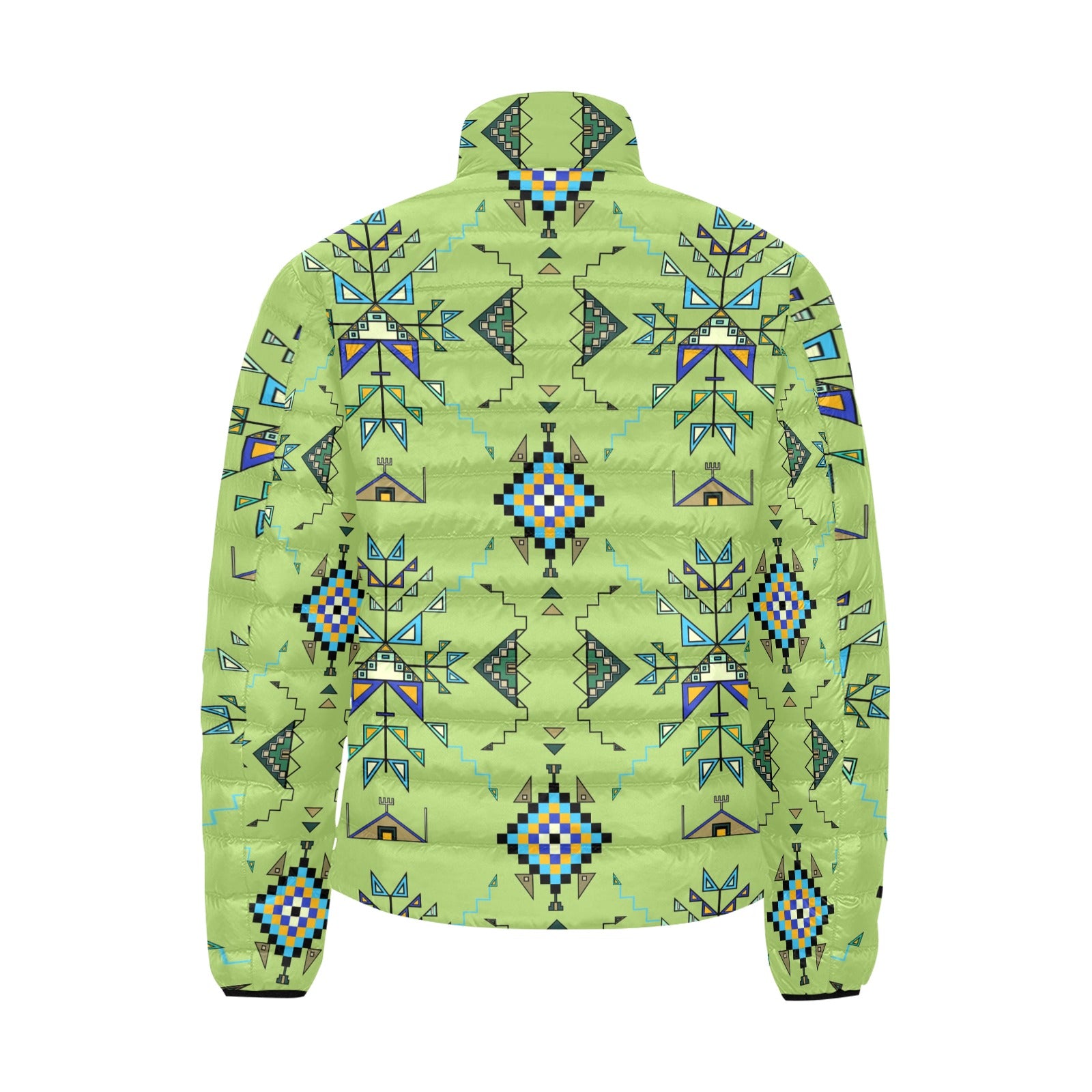 Bear Shield Green Men's Padded Jacket