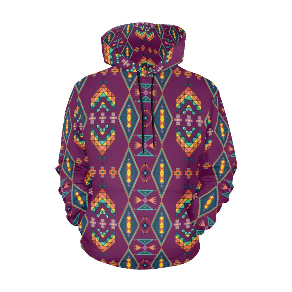 Travois Tipi Berry Hoodie for Men (USA Size)