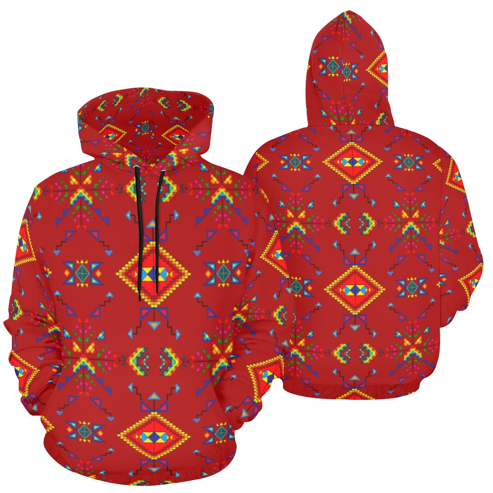 Buffalo Jump Red Hoodie for Men (USA Size)