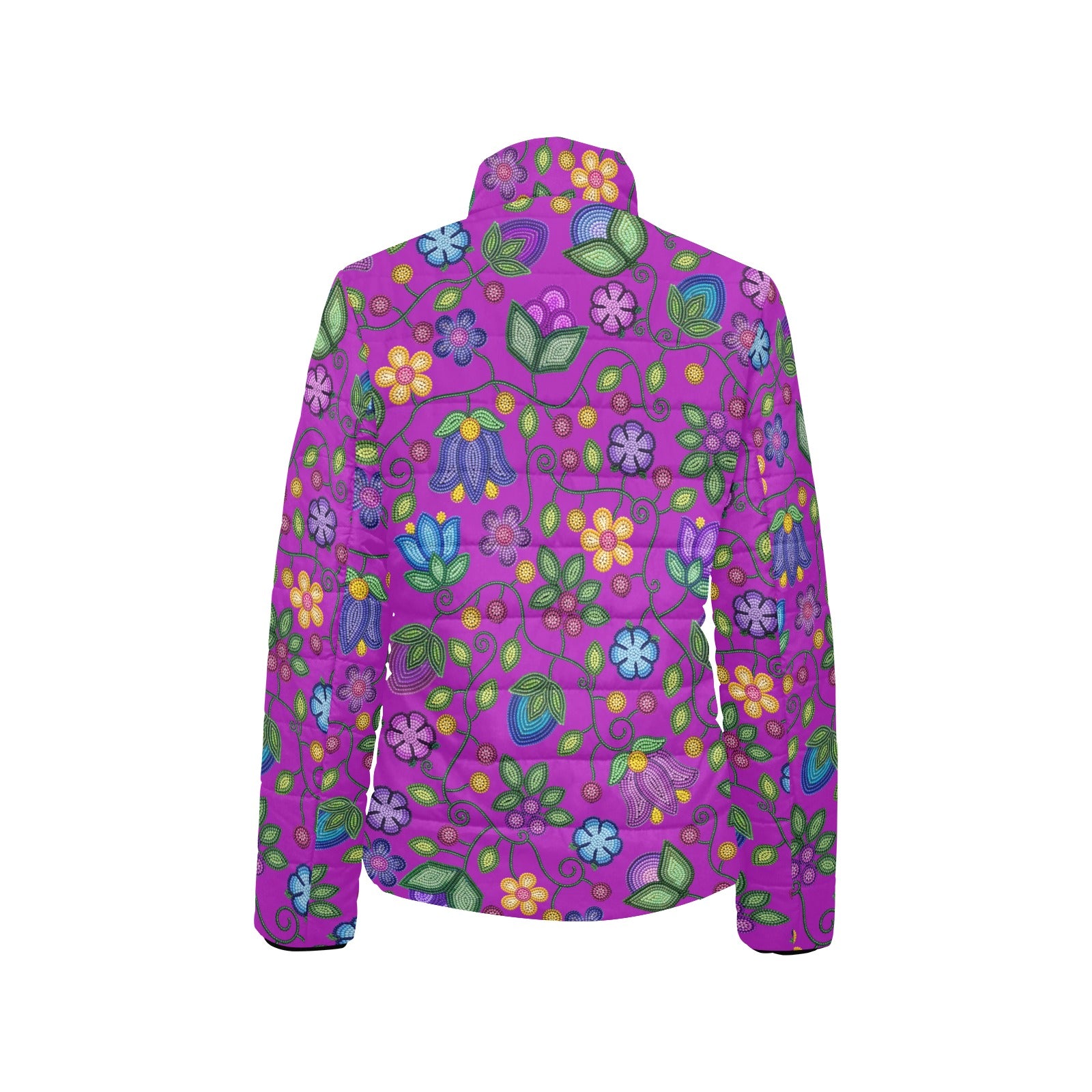 Bloom Uplift Purple Women's Stand Collar Padded Jacket