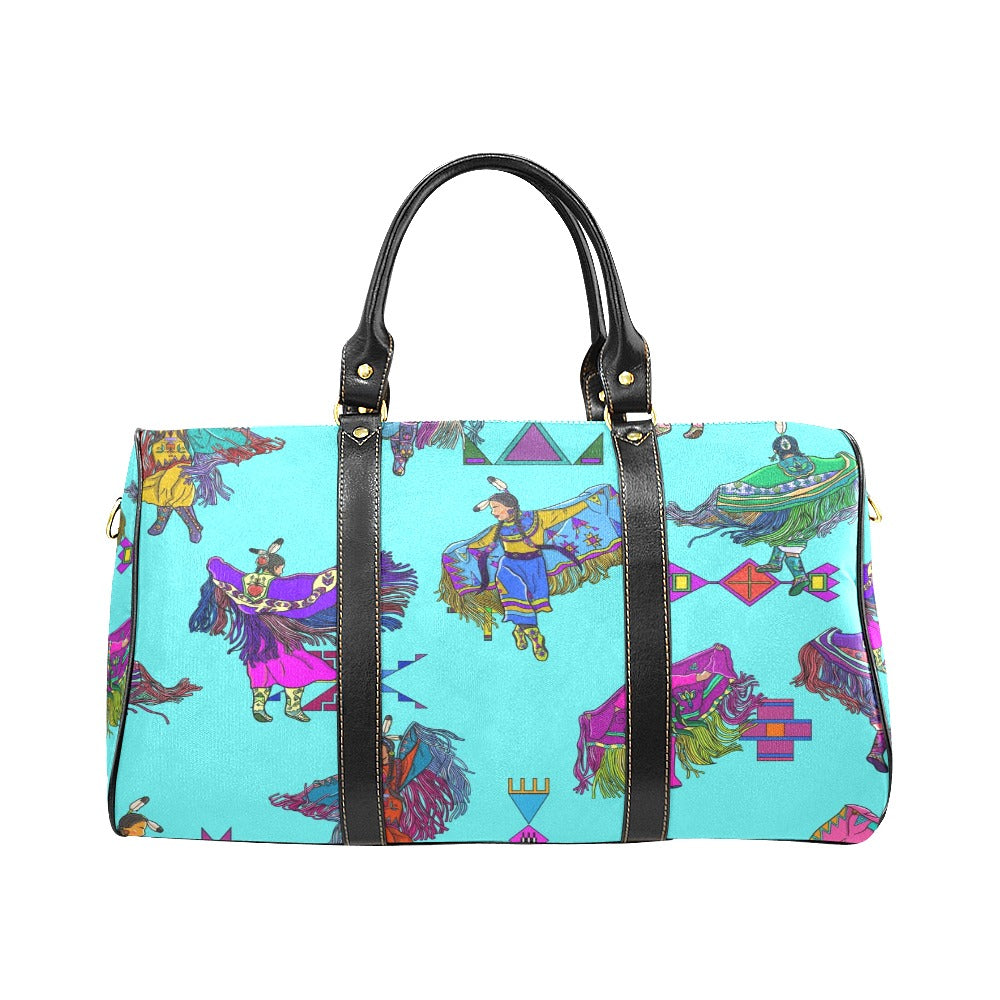 Women's Fancy Dancers Turquoise Waterproof Travel Bag/Small