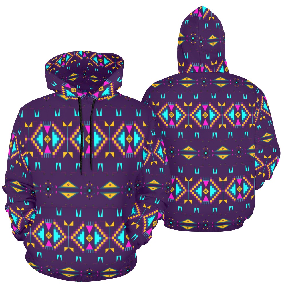 Rite of Passage Dark Purple Hoodie for Men (USA Size)