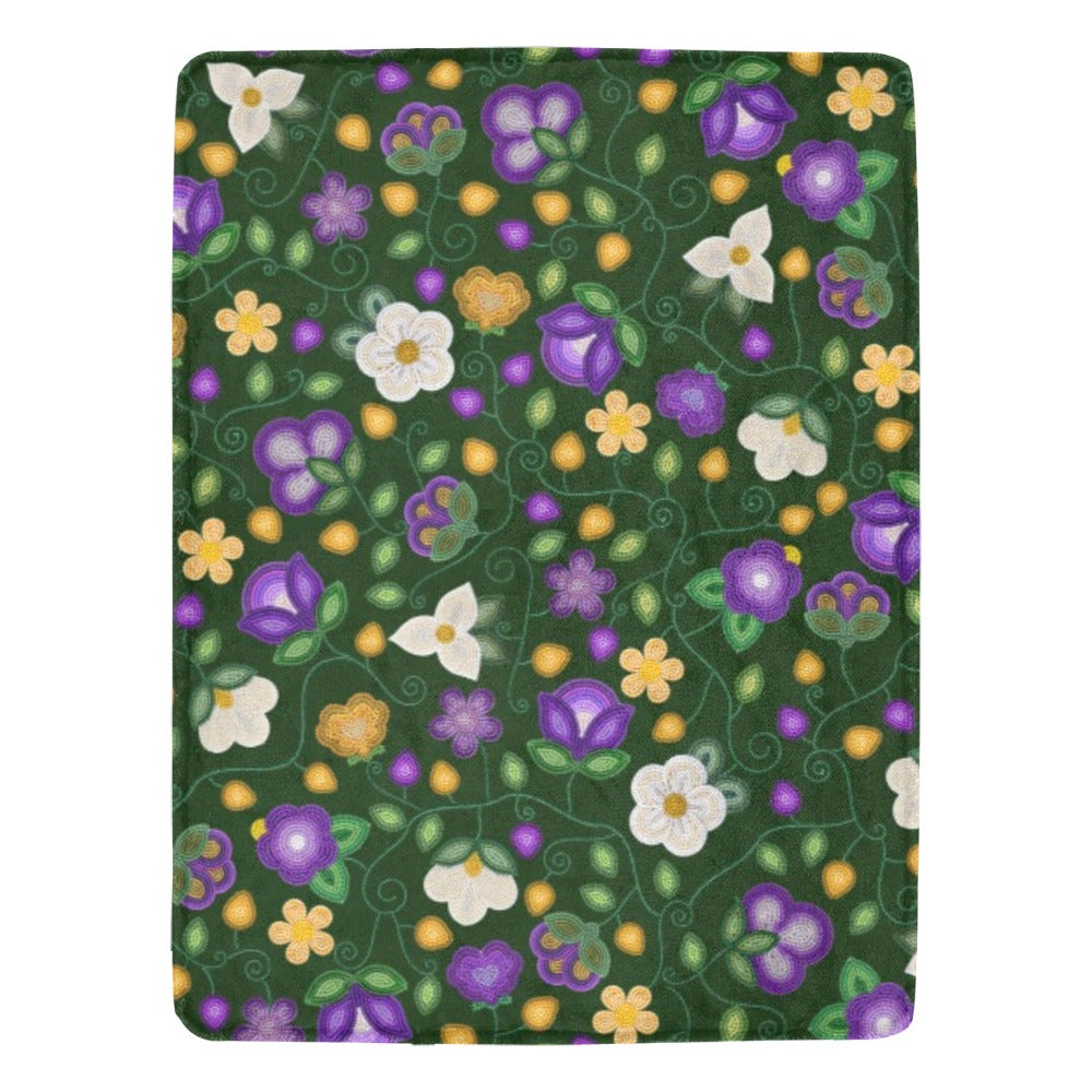 Midnight Moss Bloom Forest Ultra-Soft Micro Fleece Blanket 60"x80"