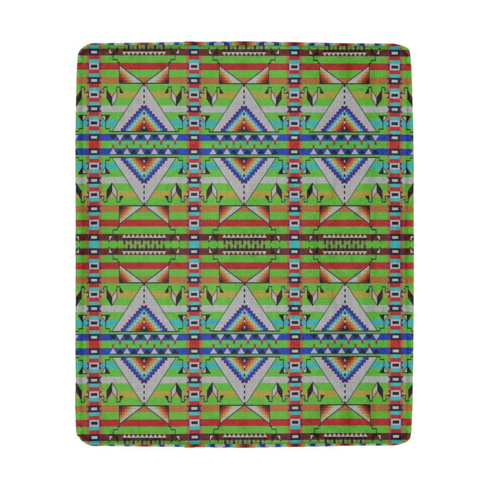 Medicine Blessing Lime Green Ultra-Soft Micro Fleece Blanket 50"x60"
