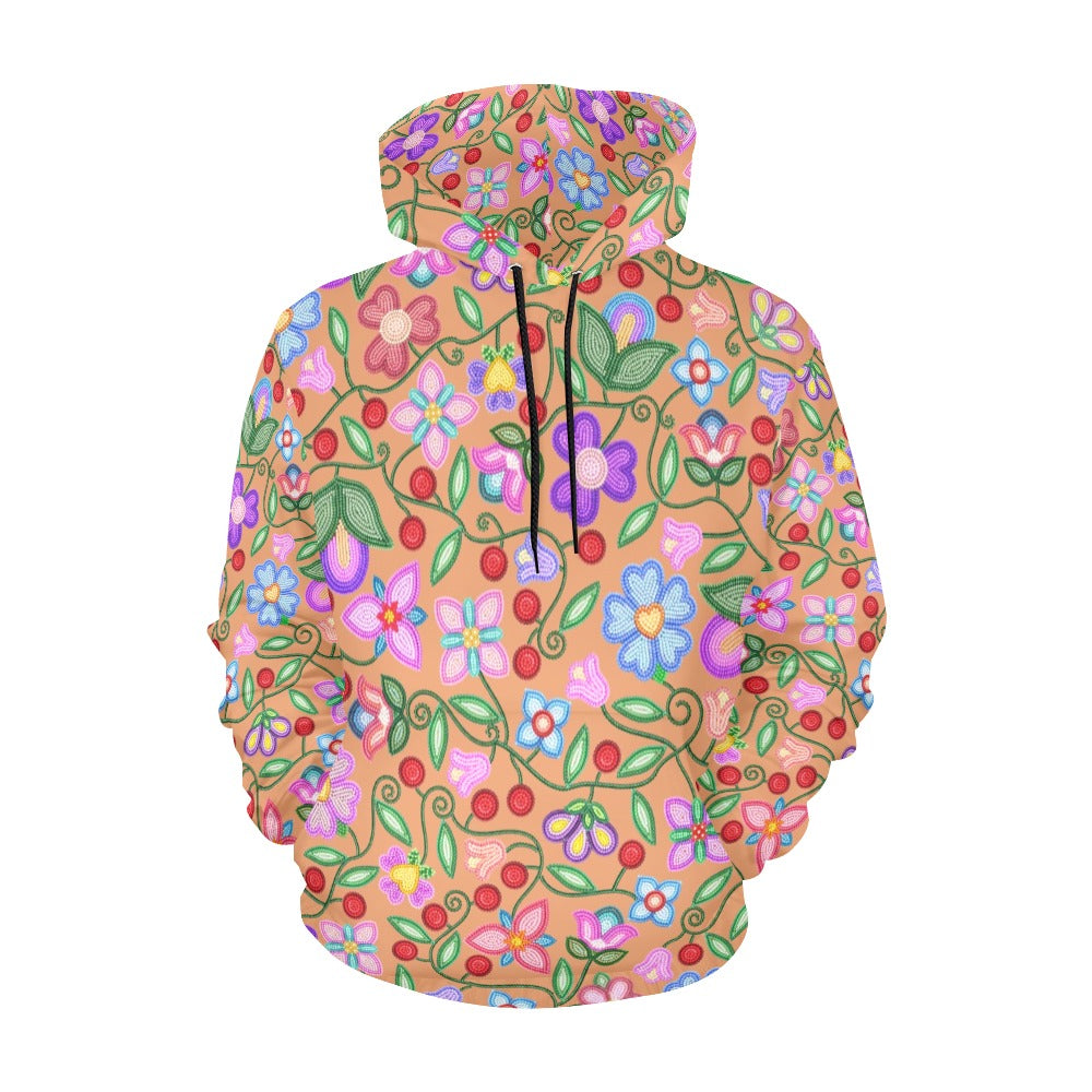 Petal Harmony Terracotta Hoodie for Men (USA Size)