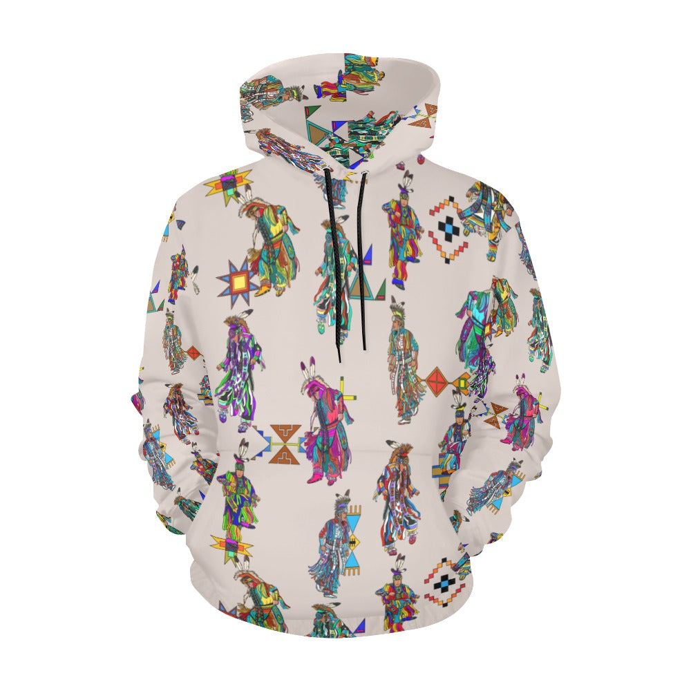 Men's Grass Dancers Muslin Hoodie for Women (USA Size)