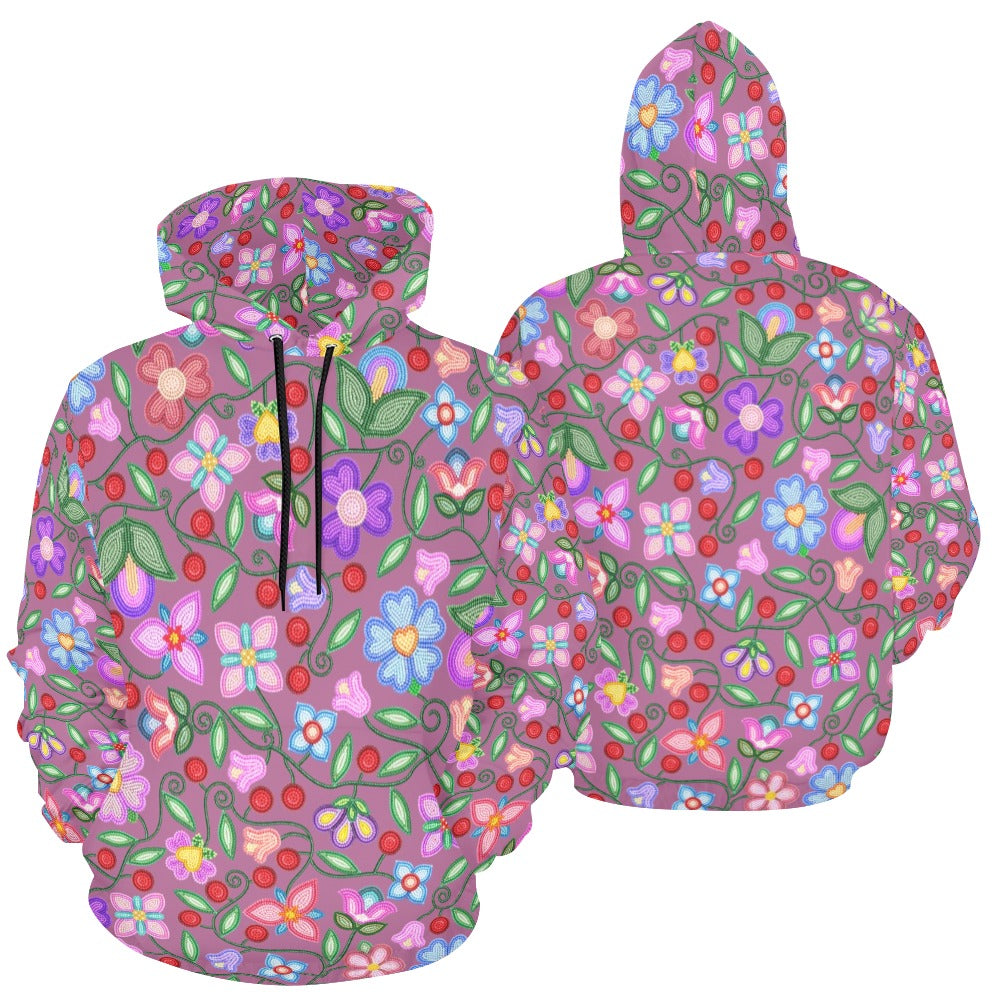 Petal Harmony Dusty Rose Hoodie for Men (USA Size)