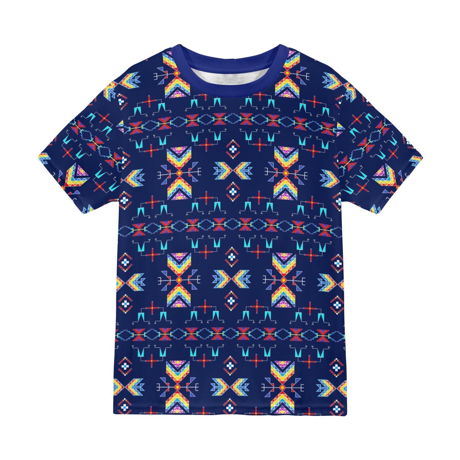 Rainy Chief Rainbow Night Lake T-shirt for Men