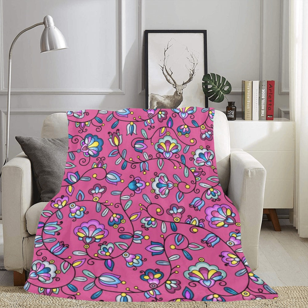 Autumn Bundle Blessing Pink Ultra-Soft Micro Fleece Blanket 60"x80"