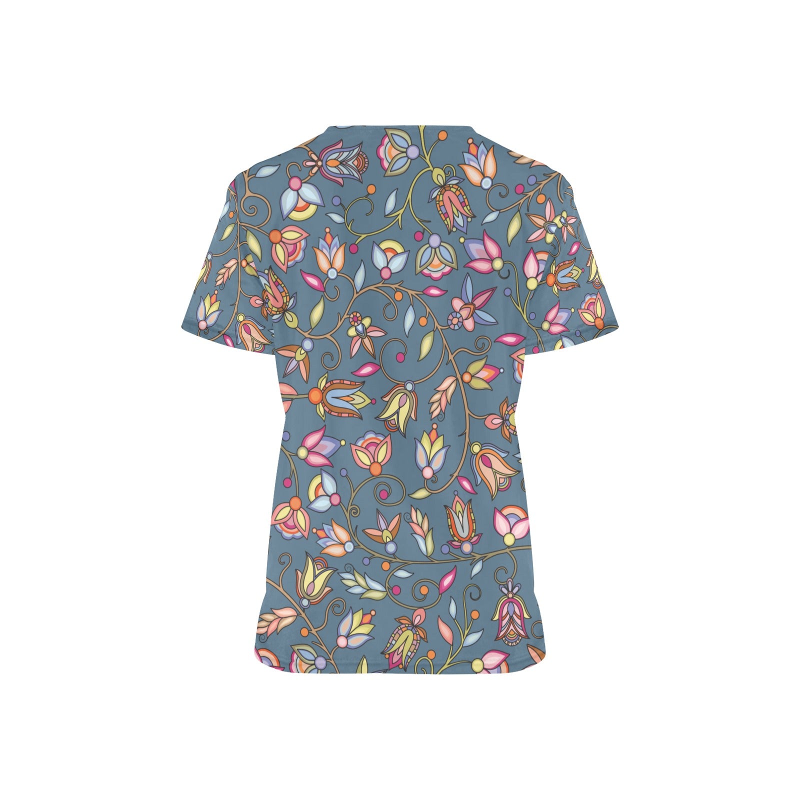 Buffalo Bloom Rainstorm Scrub Top