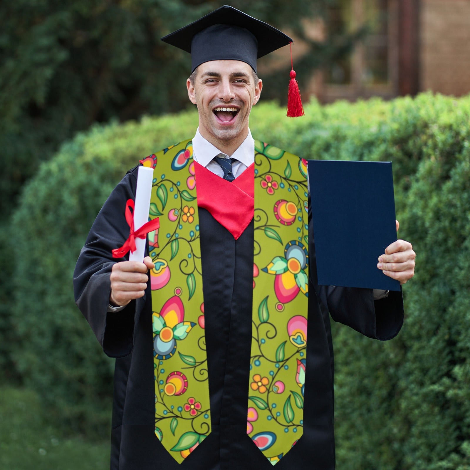 Floral Bounty Sweetgrass Graduation Stole