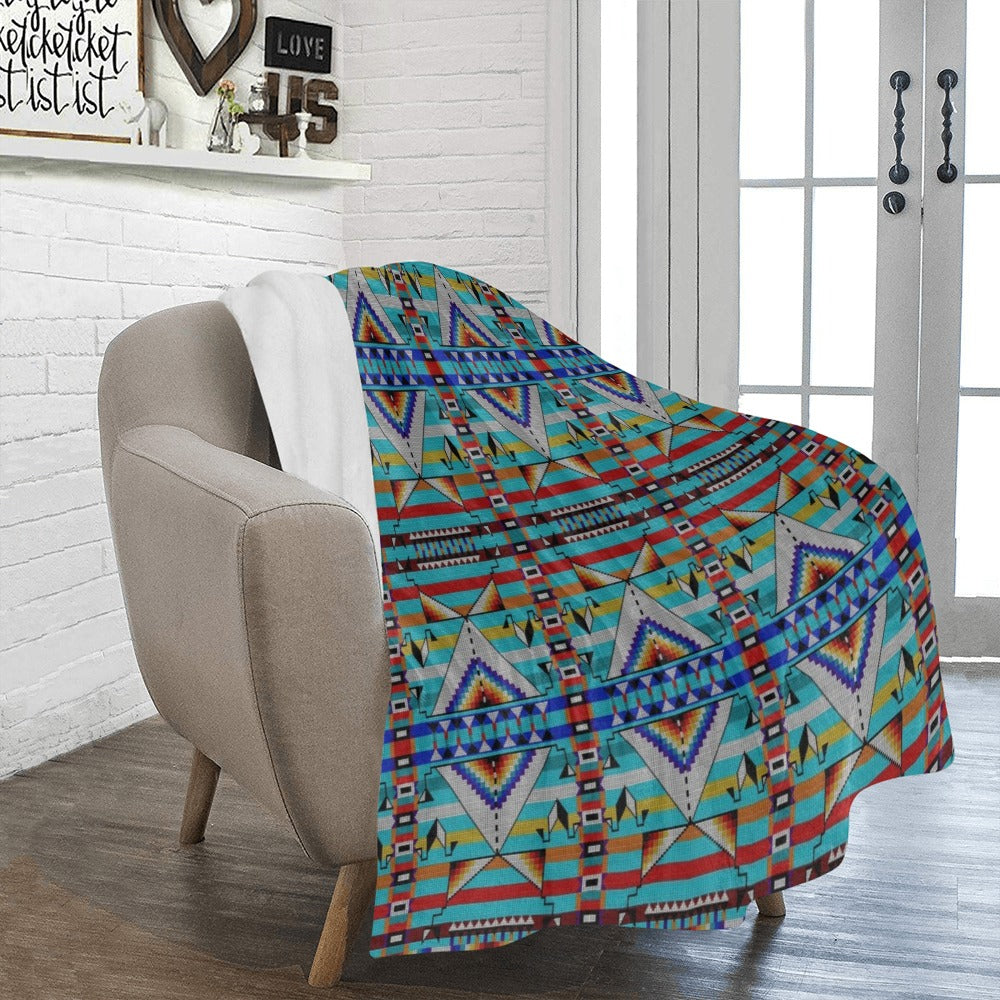 Medicine Blessing Turquoise Ultra-Soft Micro Fleece Blanket 50"x60"