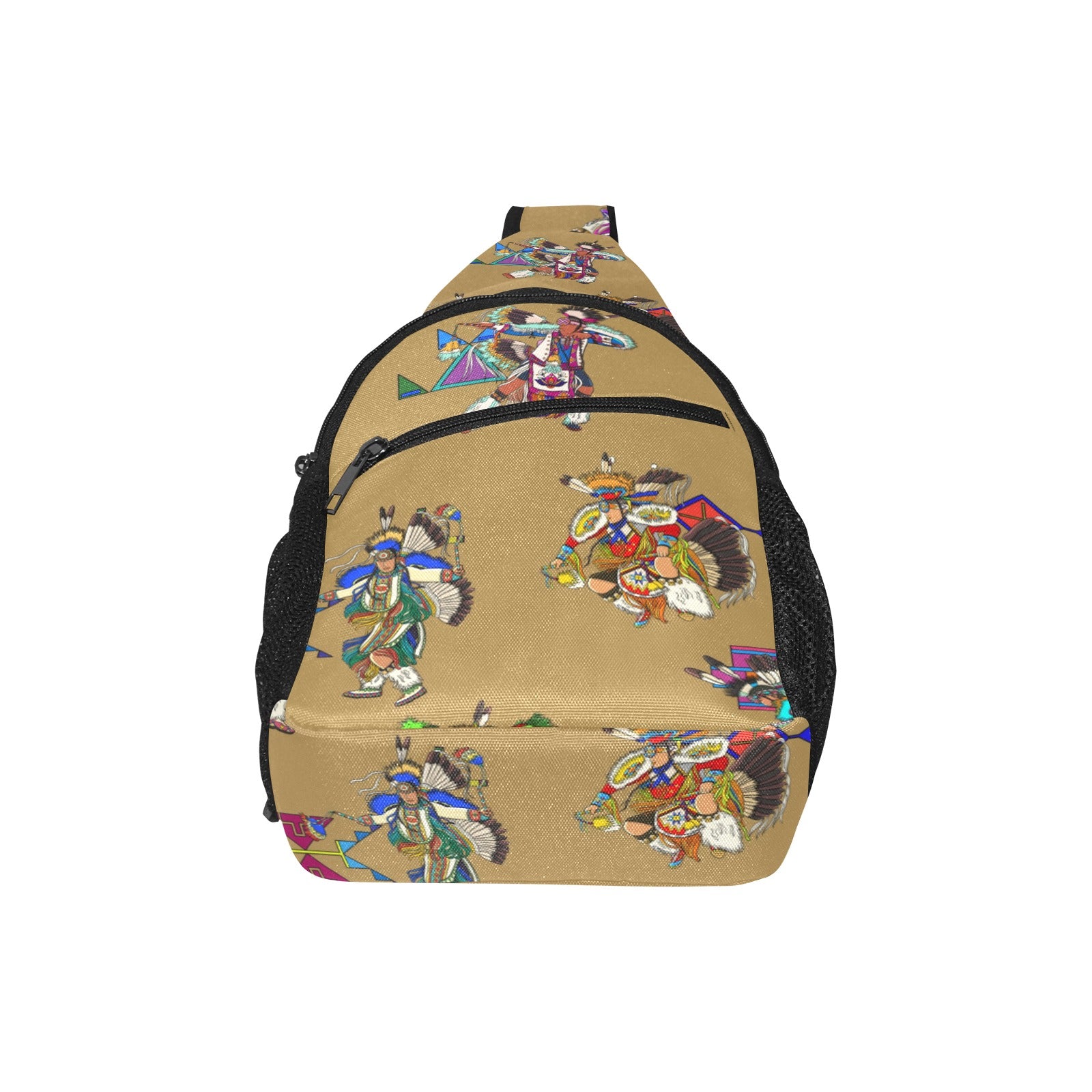 Men's Fancy Dancers Earth Chest Bag