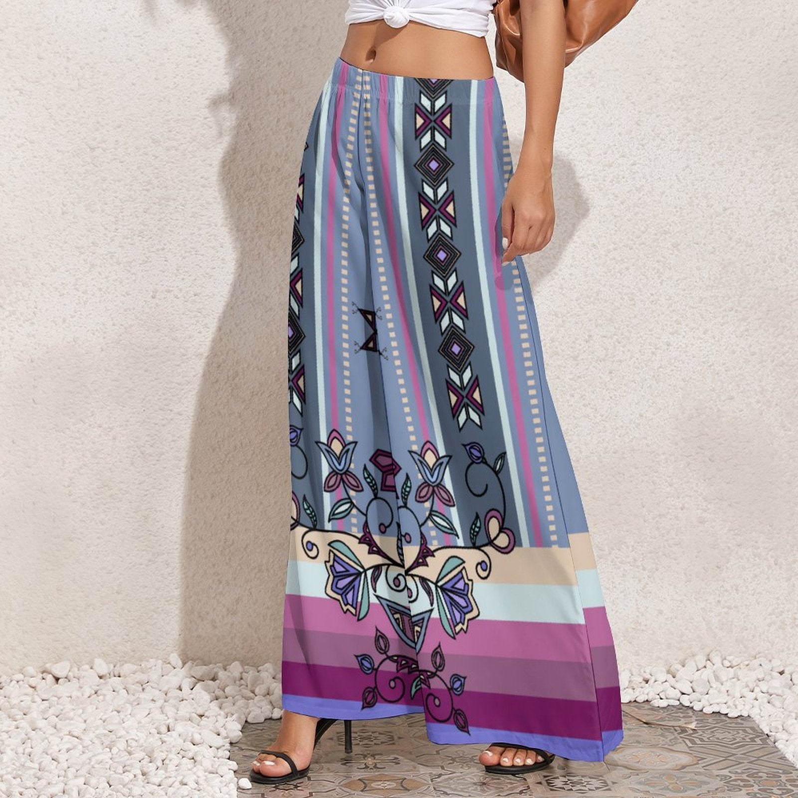 Moonlit Frost Ribbon Pant