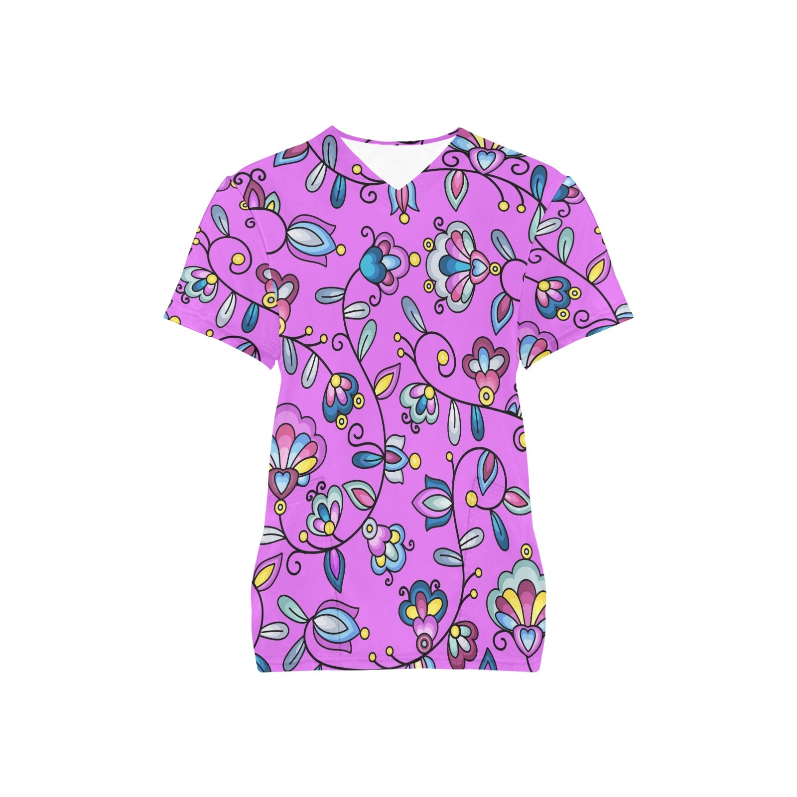 Autumn Bundle Blessing Purple Scrub Top