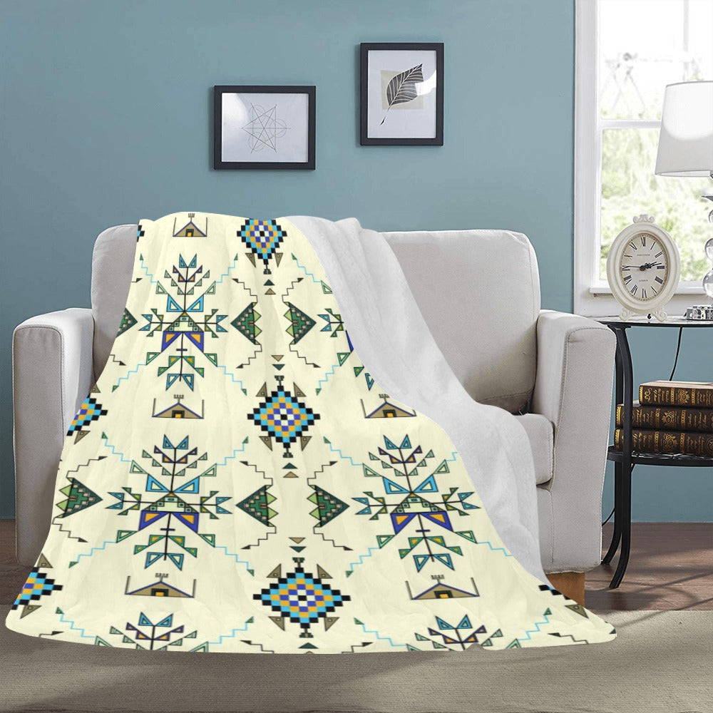 Bear Shield Cream Ultra-Soft Micro Fleece Blanket 60"x80"