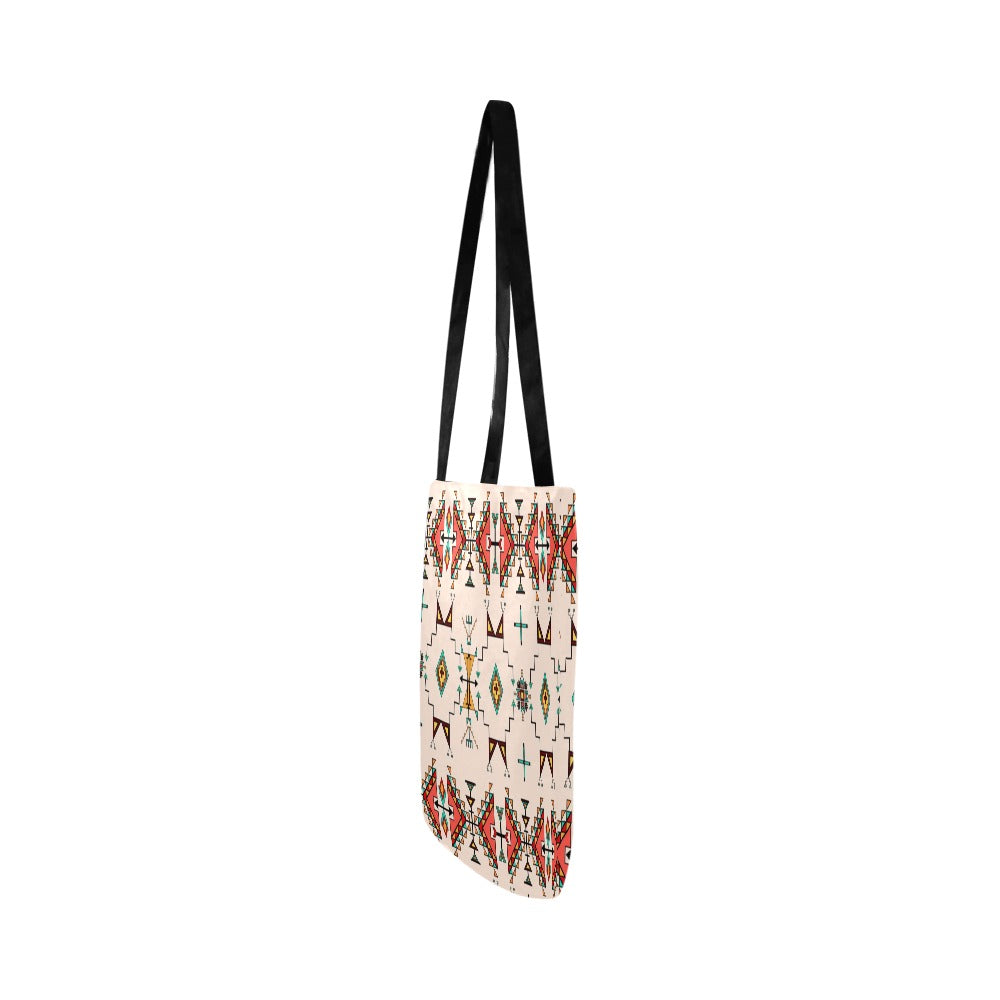 Thunder Flight Cream Reusable Shopping Bag (Two sides)