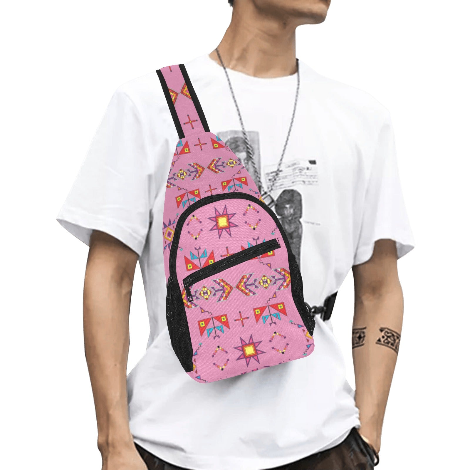 Scattered Generations Pink Chest Bag