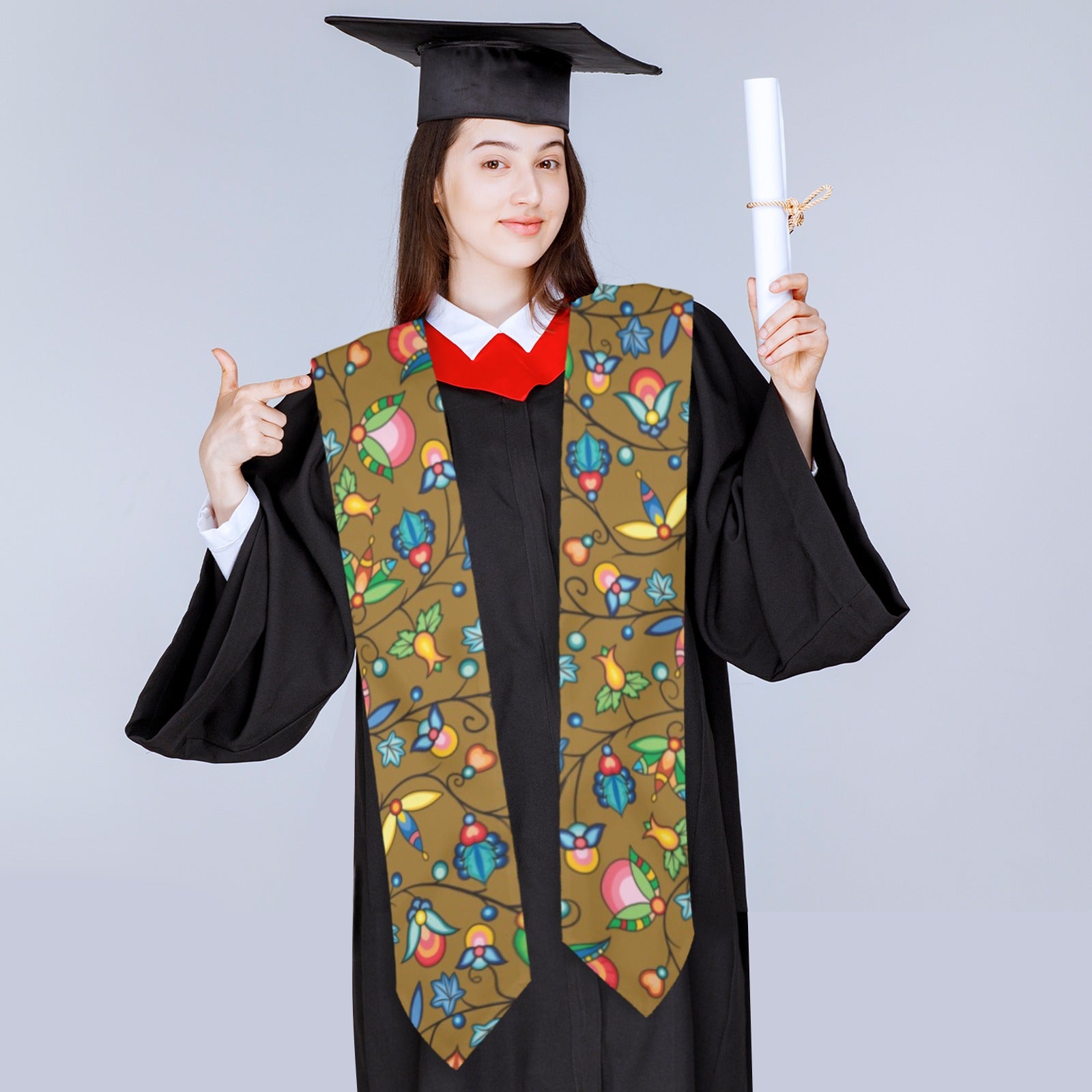 Prairie Plains Spirit Fall Leaves Graduation Stole